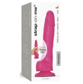 Gode Sliding Skin Strap-On-Me L 14.5 x 4cm Rose