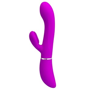 Vibro Rabbit Clit Vibe Pretty Love 10 x 3.2cm Rose- Rabbits Vibrants en stock sur Fun et plaisirs