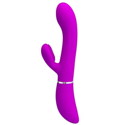 Vibro Rabbit Clit Vibe Pretty Love 10 x 3.2cm Rose- Rabbits Vibrants en stock sur Fun et plaisirs