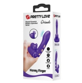 Gaine de doigt Vibrante Orlando Pretty Love 9.5 x 2.6cm Violet