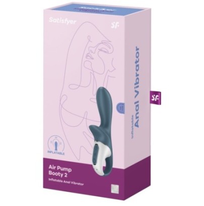 Vibro gonflable Air Pump Booty 2 Satisfyer 8 x 3.5cm