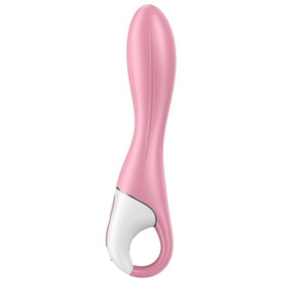 Vibro gonflable Air Pump Vibrator 2 Satisfyer 12 x 3.5cm Rose- Vibromasseurs Design en stock sur Fun et plaisirs