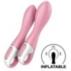 Vibro gonflable Air Pump Vibrator 2 Satisfyer 12 x 3.5cm Rose