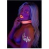 Collier-Laisse phosphorescent Glow Pink Taboom