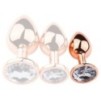 Plug Bijou anal PinkyGold S 6.5 x 2.7cm Bijou transparent