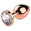 Plug Bijou anal PinkyGold M 7.5 x 3.3cm Bijou Transparent