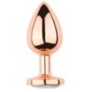 Plug Bijou anal PinkyGold M 7.5 x 3.3cm Bijou Transparent