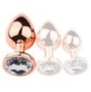 Plug Bijou anal PinkyGold L 8.5 x 4cm Bijou transparent