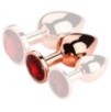 Plug Bijou anal RedGold M 7.5 x 3.3cm Bijou Rouge