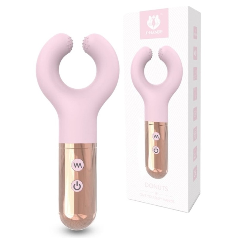 Stimulateur de clitoris Donuts 15cm Rose