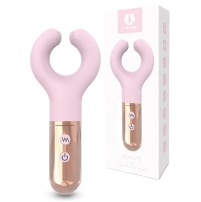 Stimulateur de clitoris Donuts 15cm Rose- 100% Clitoris en stock sur Fun et plaisirs