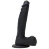 Gode en silicone Relik 17 x 4cm Noir