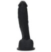 Gode en silicone Relik 17 x 4cm Noir