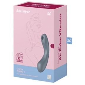 Stimulateur de clitoris Curvy Trinity 1 Satisfyer Gris