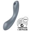 Stimulateur de clitoris Curvy Trinity 1 Satisfyer Gris