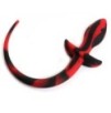 Plug Queue de chien Dog Tail 7.5 x 3.1cm Noir-Rouge