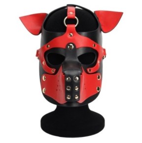 Masque Puppy Dog Ixo Noir-Rouge