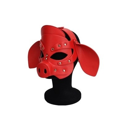 Masque Pig Grox Rouge- Cagoules & Masques en stock sur Fun et plaisirs