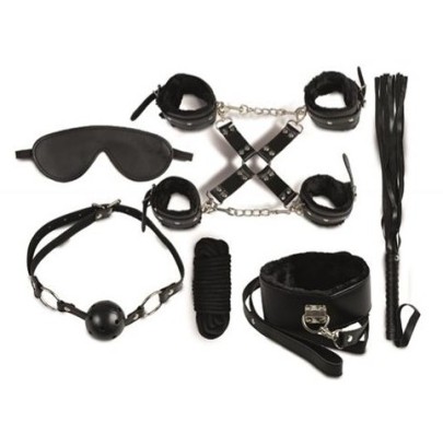 Kit Sm Secret Play 8 Pièces Noir- Kit SM en stock sur Fun et plaisirs