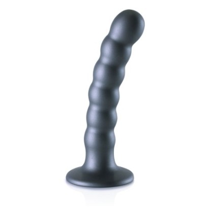 Plug Beaded G-Spot S 13 x 2.5cm Gris- PLUG ANAL SILICONE en stock sur Fun et plaisirs