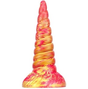 Gode licorne Unix 17 x 5.3cm Rouge-Doré- Godes insolites en stock sur Fun et plaisirs