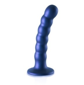 Plug Beaded G-Spot S 13 x 2.5cm Bleu- PLUG ANAL SILICONE en stock sur Fun et plaisirs