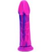 Gode silicone Meryl 18 x 5cm Rose-Bleu