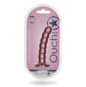 Plug Beaded G-Spot S 13 x 2.5cm Rose