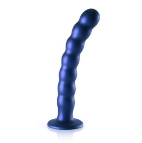 Plug Beaded G-Spot L 20.5 x 3.2cm Bleu- PLUG ANAL SILICONE en stock sur Fun et plaisirs