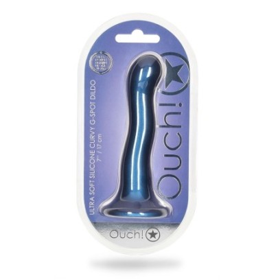 Plug Curvy G-Spot 17 x 3.5cm Bleu