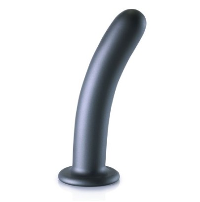 Plug Smooth G-Spot L 17 x 3.5cm Gris- PLUG ANAL SILICONE en stock sur Fun et plaisirs