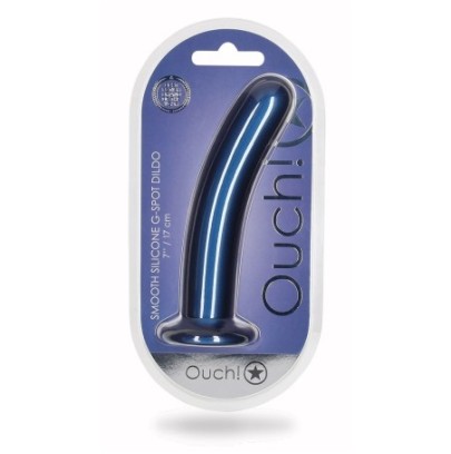 Plug Smooth G-Spot L 17 x 3.5cm Bleu