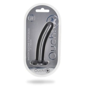 Plug Smooth G-Spot M 14.5 x 3cm Gris