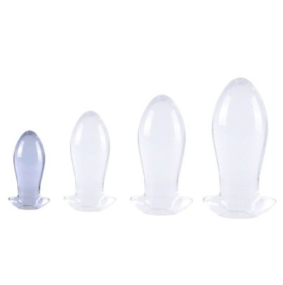 Plug Egg Clear S 9 x 4cm Transparent- Plugs Débutant & Kits en stock sur Fun et plaisirs