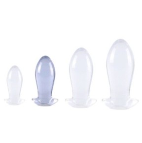 Plug Egg Clear M 11.5 x 5cm Transparent- Plugs M/L - Largeur + de 3 cm en stock sur Fun et plaisirs