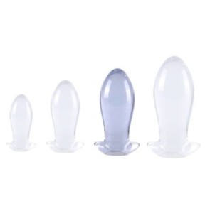 Plug Egg Clear L 13.5 x 6cm Transparent- Plugs M/L - Largeur + de 3 cm en stock sur Fun et plaisirs