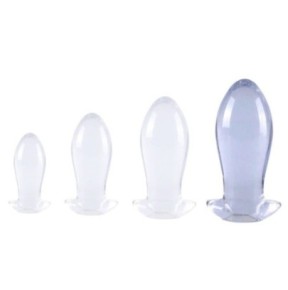 Plug Egg Clear XL 16 x 7cm Transparent- Plugs XL - Largeur + de 6cm en stock sur Fun et plaisirs