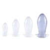 Plug Egg Clear XL 16 x 7cm Transparent