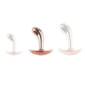 Plug bijou en métal Incurve M 9 x 2.8cm- Bijoux Anal en stock sur Fun et plaisirs