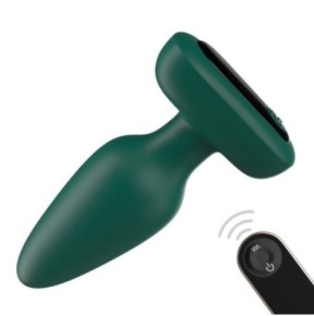 Plug vibrant Silicone Visual 10 x 4.2cm Vert- Plugs Vibrants en stock sur Fun et plaisirs