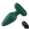 Plug vibrant Silicone Visual 10 x 4.2cm Vert