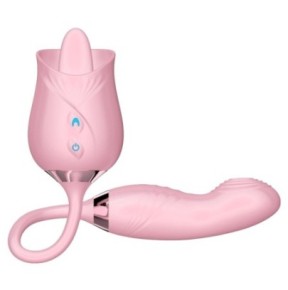 Stimulateur Rose Licking 11 x 3cm Rose- 100% Clitoris en stock sur Fun et plaisirs