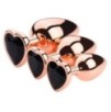 Plug Bijou Anal Gold Heart S 6 x 2.7cm Noir