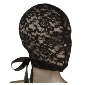 Scandal Corset Lace Hood Black- Cagoules & Masques en stock sur Fun et plaisirs