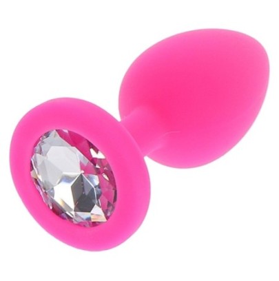 Plug bijou Diamond Booty S 6 x 2.8cm Rose- Bijoux Anal en stock sur Fun et plaisirs