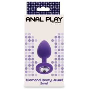 Plug Bijou Diamond Booty S 6 x 2.8cm Violet