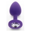 Plug Bijou Diamond Booty S 6 x 2.8cm Violet