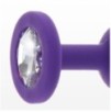 Plug Bijou Diamond Booty S 6 x 2.8cm Violet