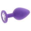 Plug Bijou Diamond Booty M 7 x 3.5cm Violet