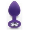 Plug Bijou Diamond Booty M 7 x 3.5cm Violet